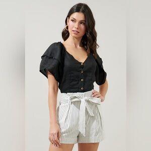 Sugar Lips Mirabelle Puff Sleeve Top